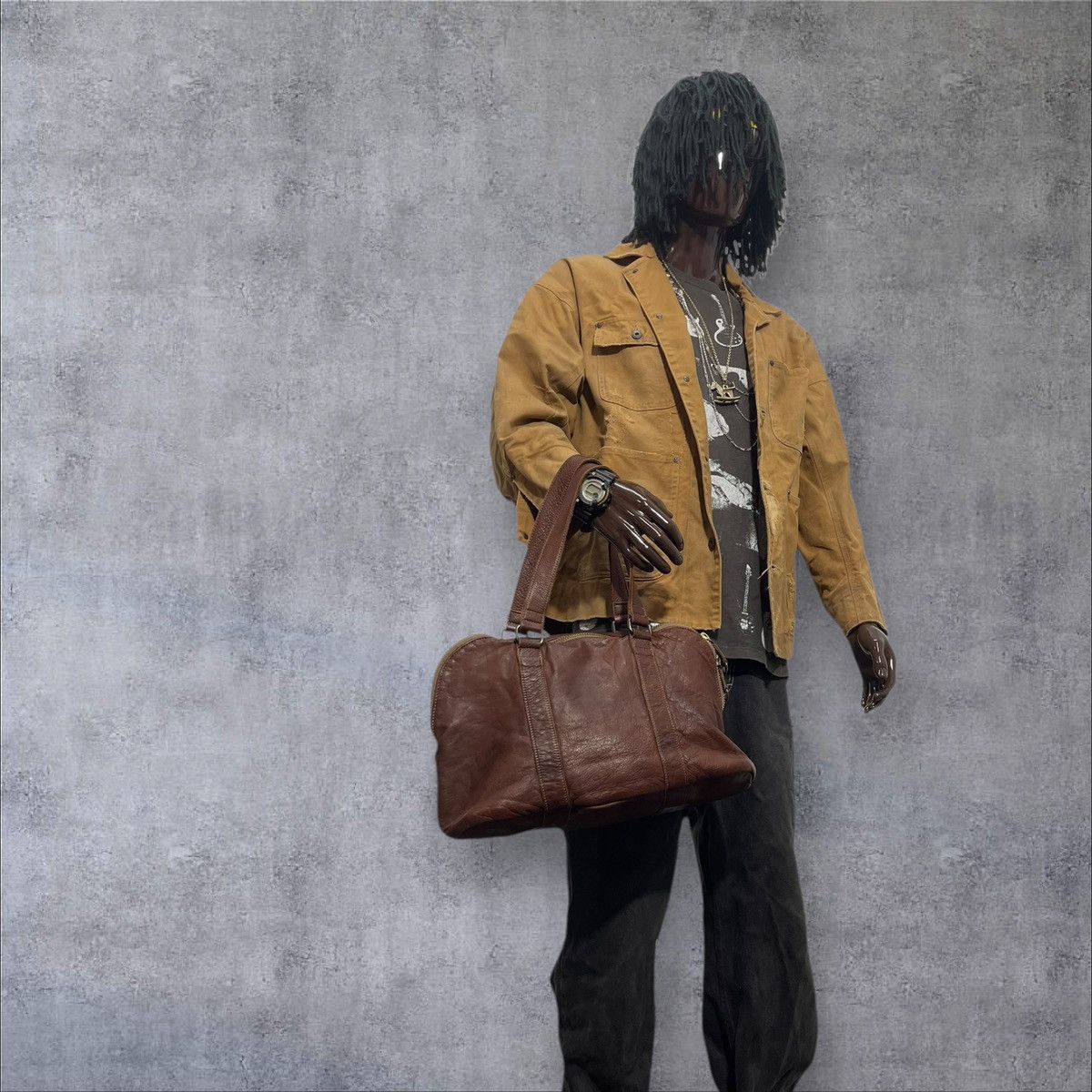 Genuine Leather Full Leather Patina B&Y United Arrows Tote Shoulder Bag 1🟩1 Size ONE SIZE - 5 Thumbnail
