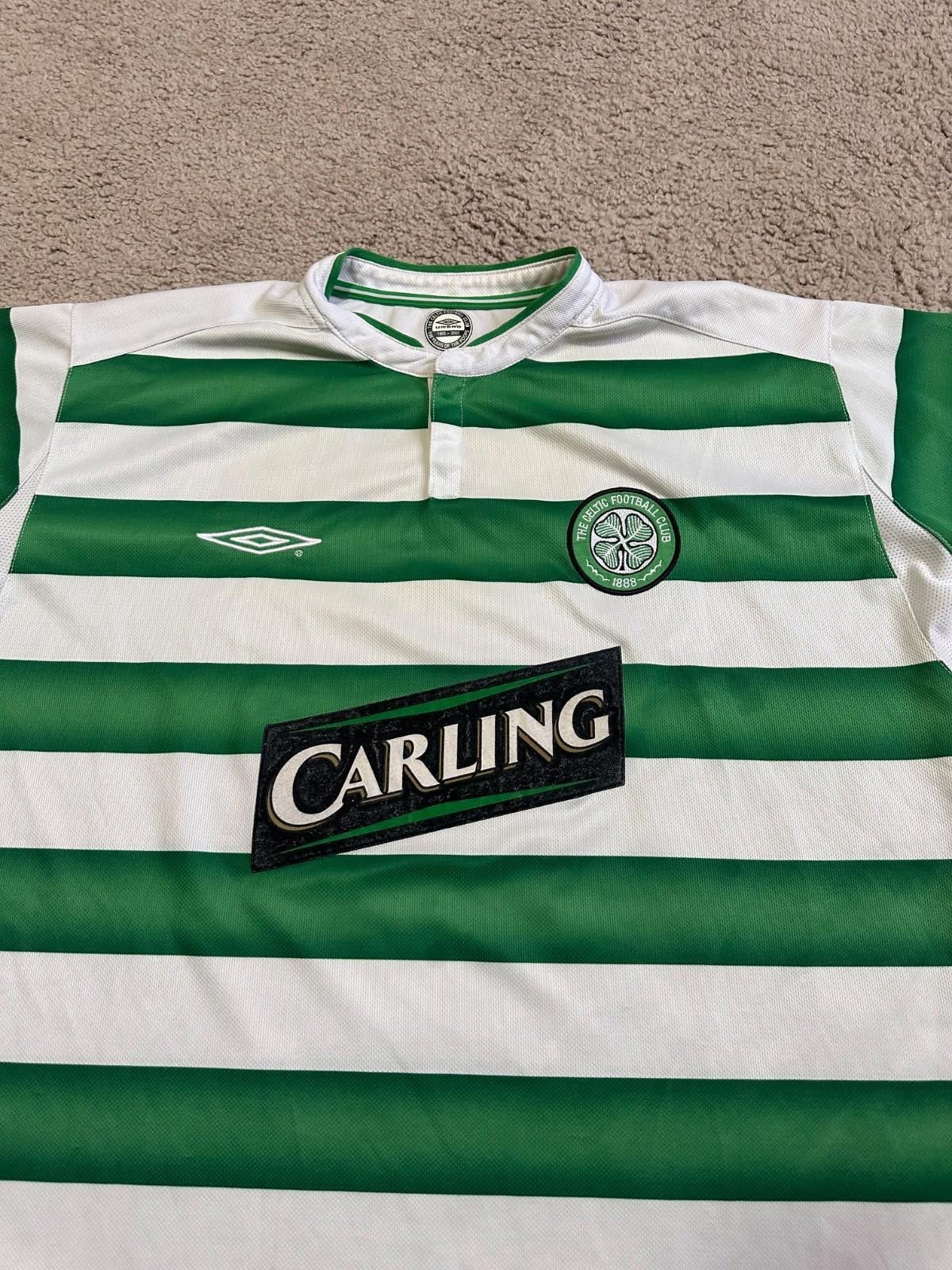 Umbro VINTAGE UMBRO CELTIC FC 2003/2004 HOME FOOTBALL SHIRT JERSEY Size US XL / EU 56 / 4 - 3 Thumbnail