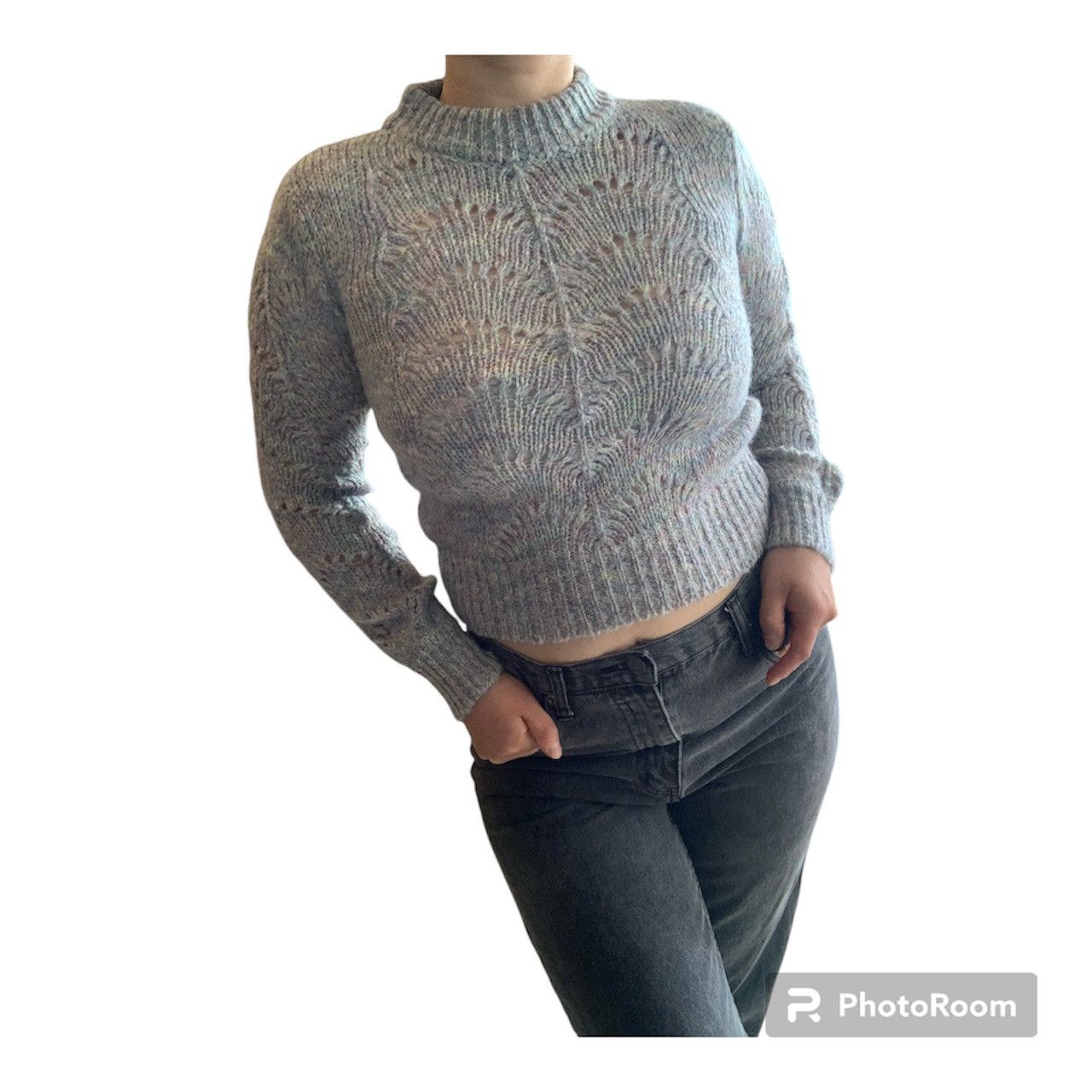 Designer NWT Pointelle Sweater - Dynamite Knitwear Collection Size XS / US 0-2 / IT 36-38 - 10 Thumbnail