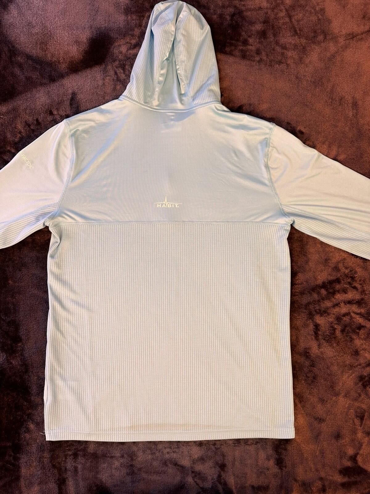 Habitat HABIT 40+ SPF Performance Pullover Long Sleeve Hoodie Sz M Size US M / EU 48-50 / 2 - 9 Thumbnail