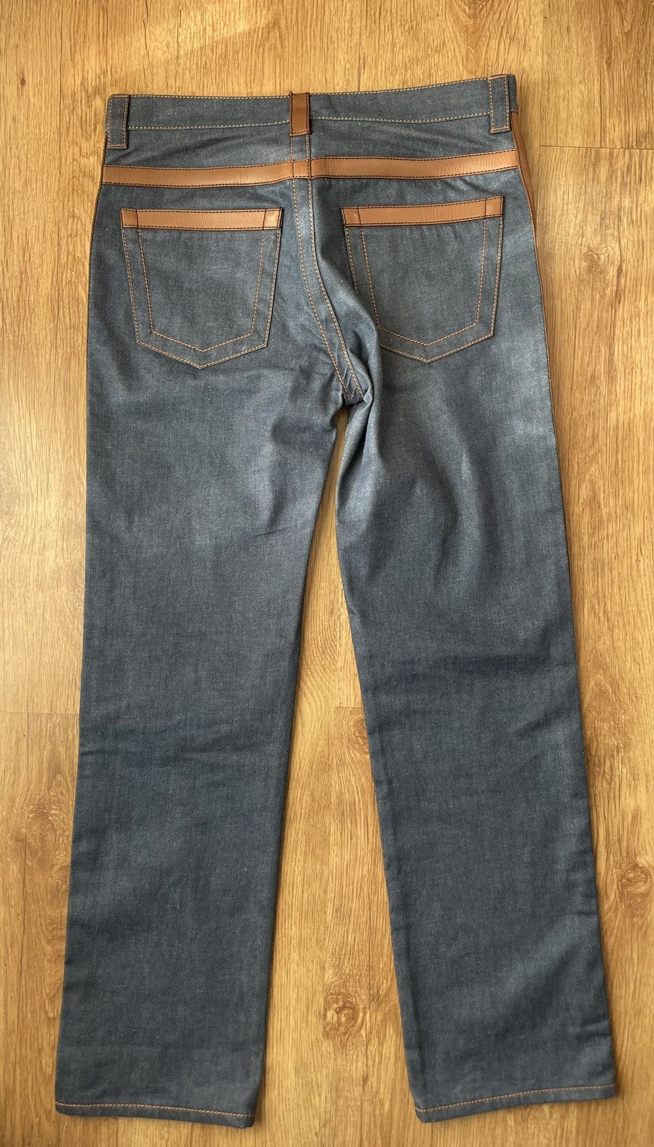 Prada Prada Lather Denim Pants Size US 32 / EU 48 - 2 Thumbnail