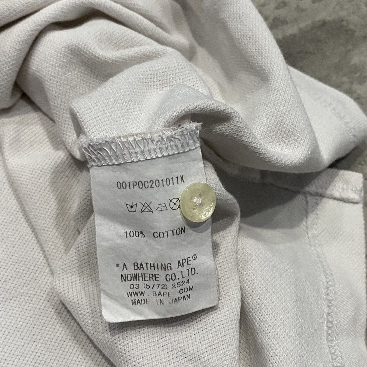 Bape Bape Polo Shirt Ursus White Size US M / EU 48-50 / 2 - 3 Thumbnail