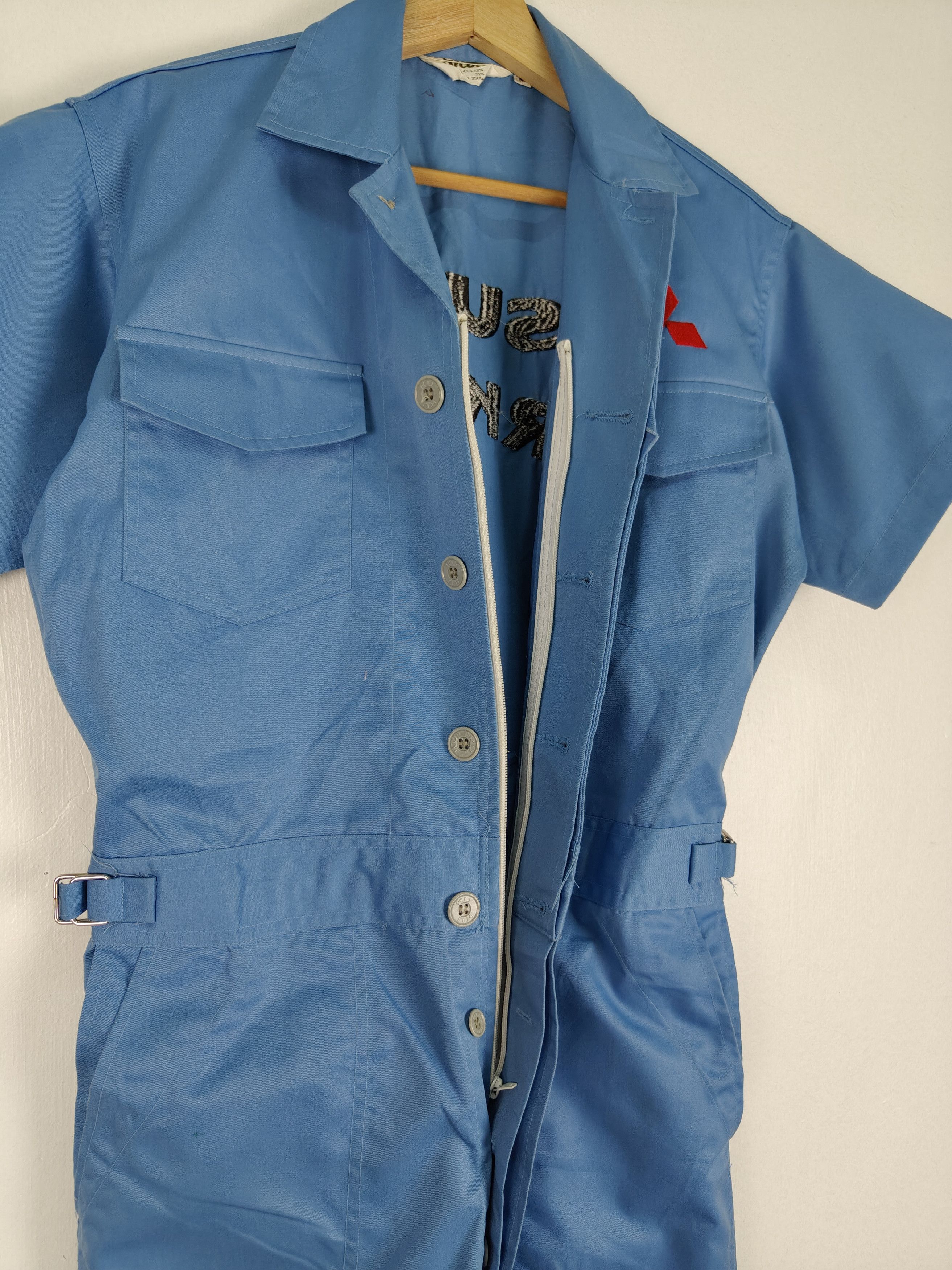 Japanese Brand × Vintage Vintage Mistubishi Forklift Work wear Coverall Size US 32 / EU 48 - 6 Thumbnail