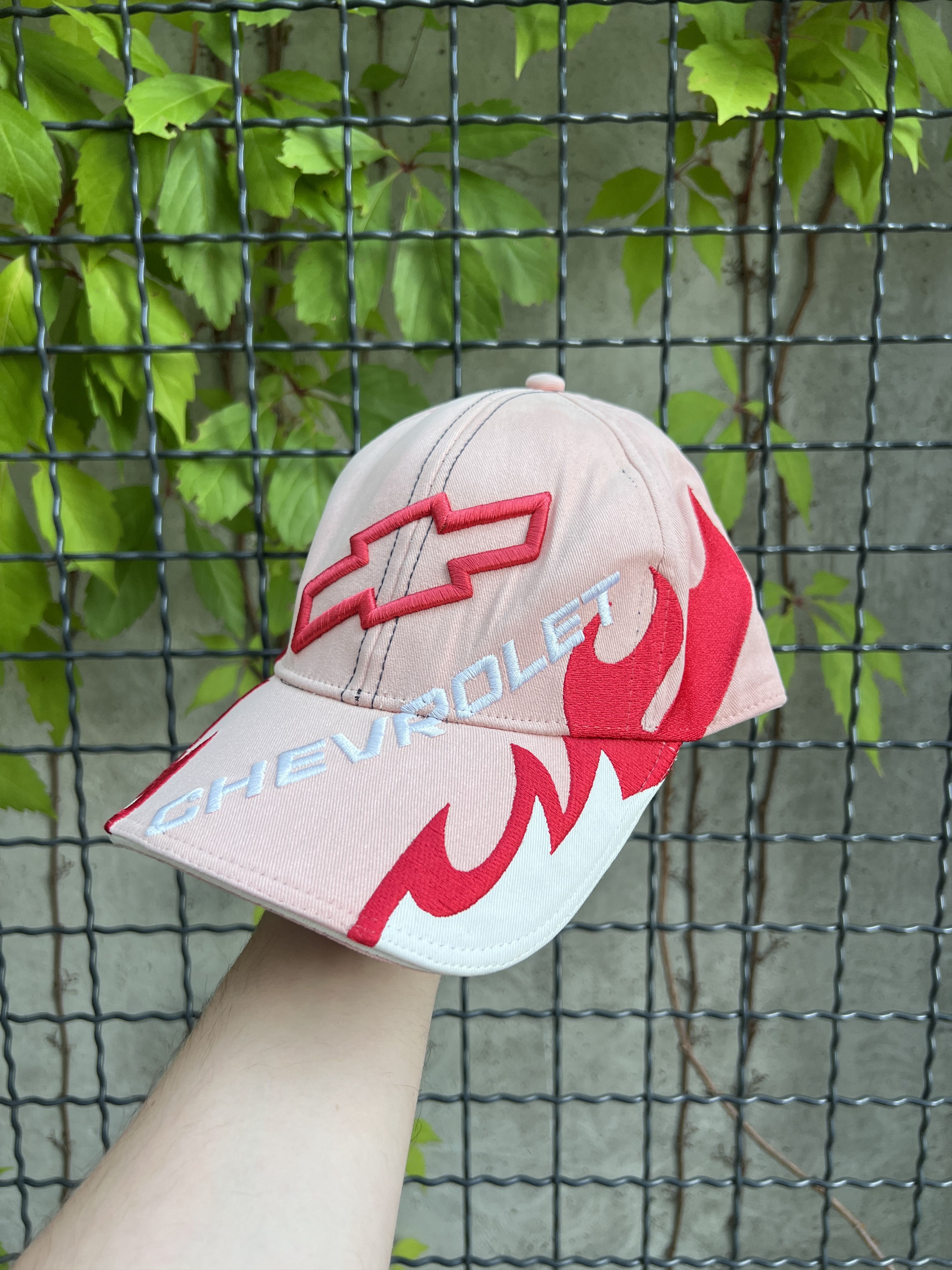 Vintage Vintage 90s Chevrolet Racing flame cap Size ONE SIZE - 1 Thumbnail