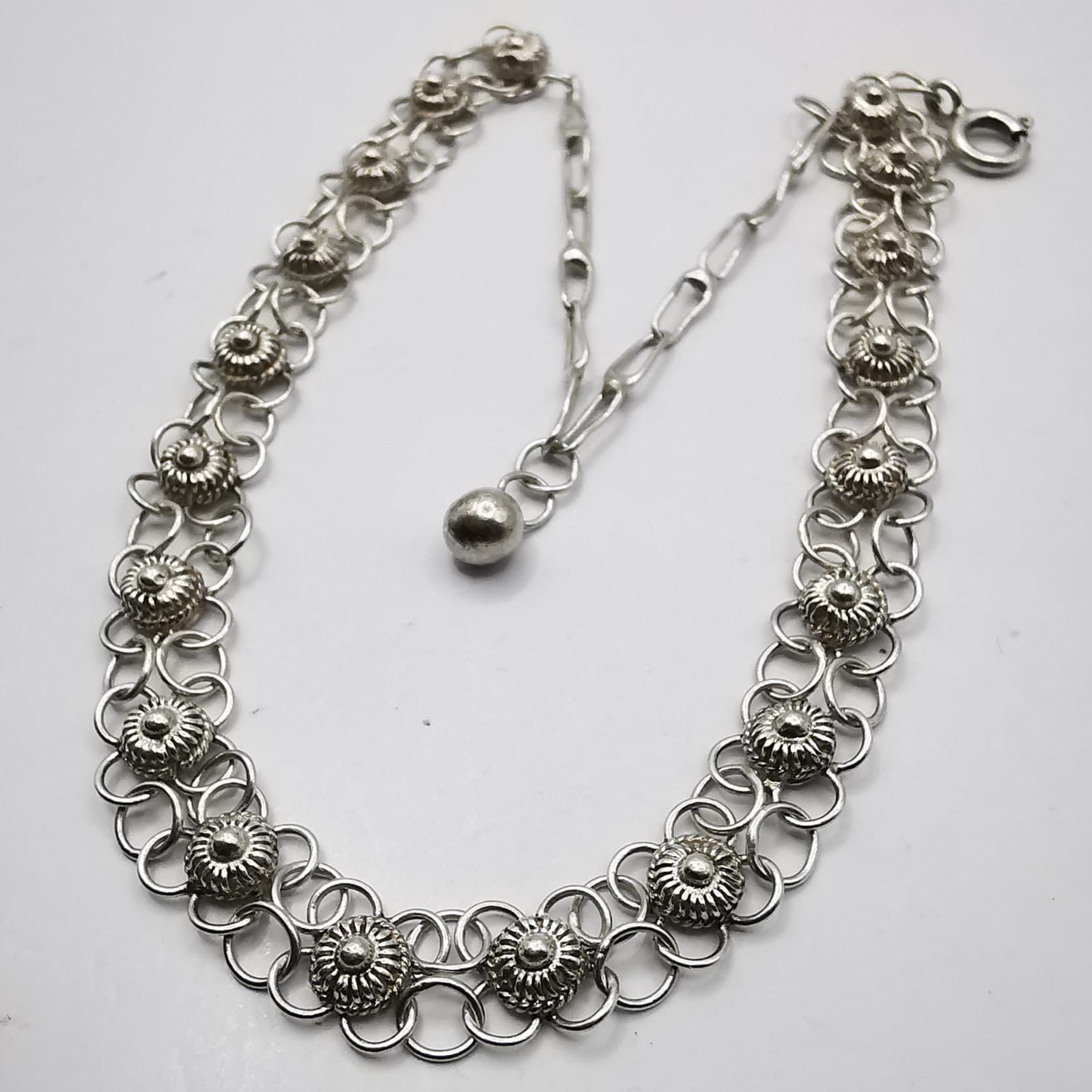 Jewelry × Sterling Silver × Vintage Vintage Bracelet Jewelry, 925 Sterling Silver,Handmade 8,78g Size ONE SIZE - 3 Thumbnail