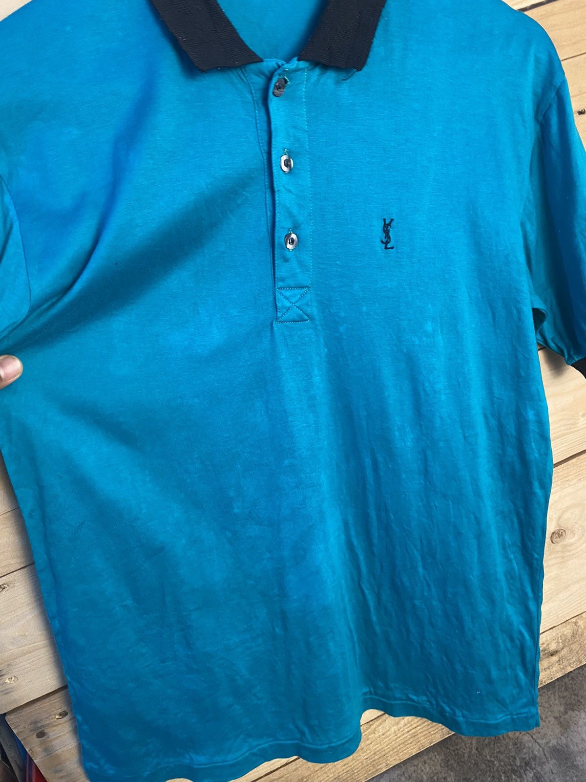 Japanese Brand × Vintage × Yves Saint Laurent Ysl Polo tshirt Size US M / EU 48-50 / 2 - 6 Thumbnail