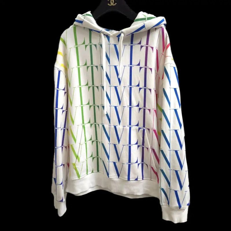Valentino Valentino Colorful Logo Men's Hooded Sweatshirt 0089 Size US S / EU 44-46 / 1 - 1 Thumbnail