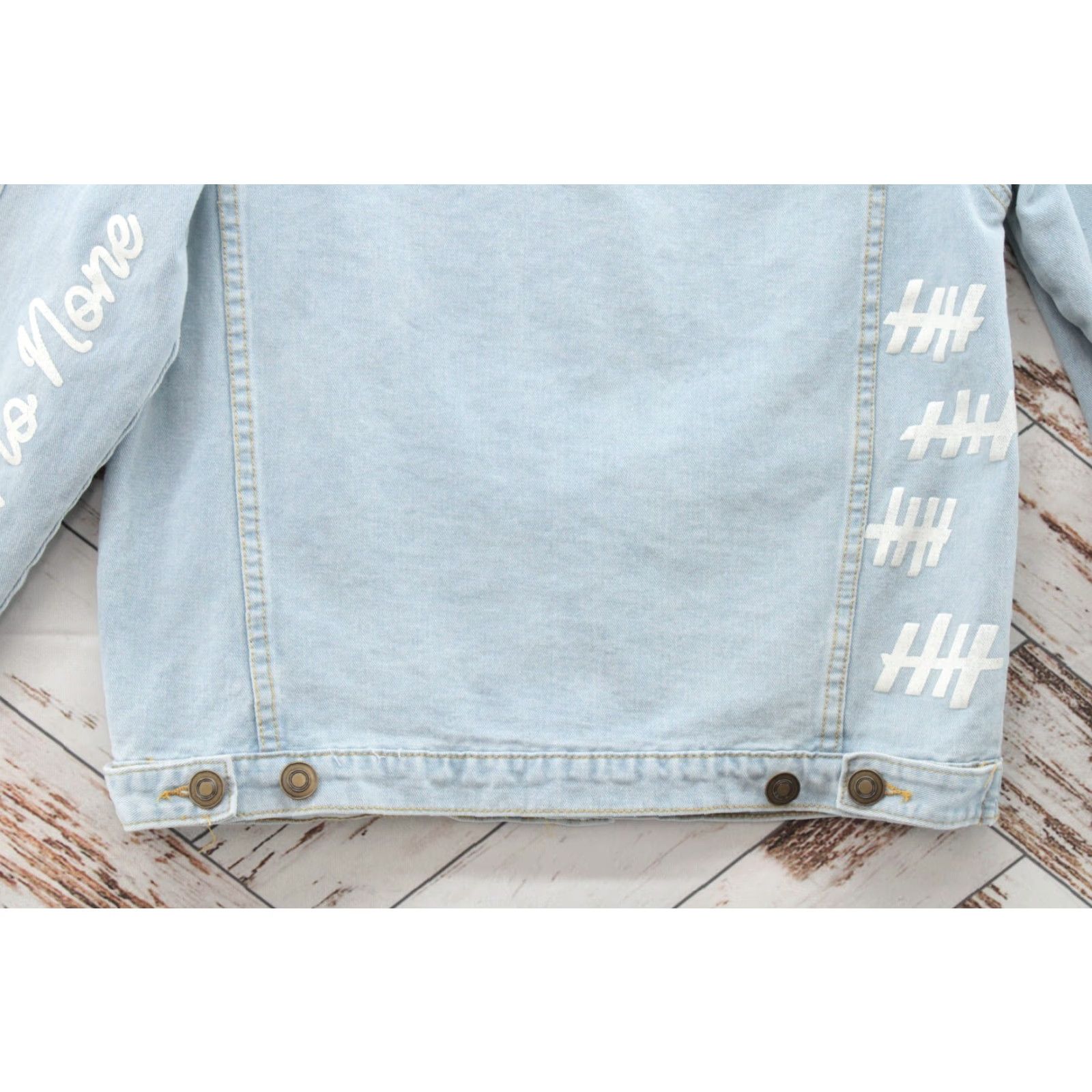 Vintage VINTAGE Rue 21 Y2K Jacket Mens Small Blue Denim GOAT Embroidered Letter Gorpcore Hip Hop Jacket Size US S / EU 44-46 / 1 - 4 Thumbnail