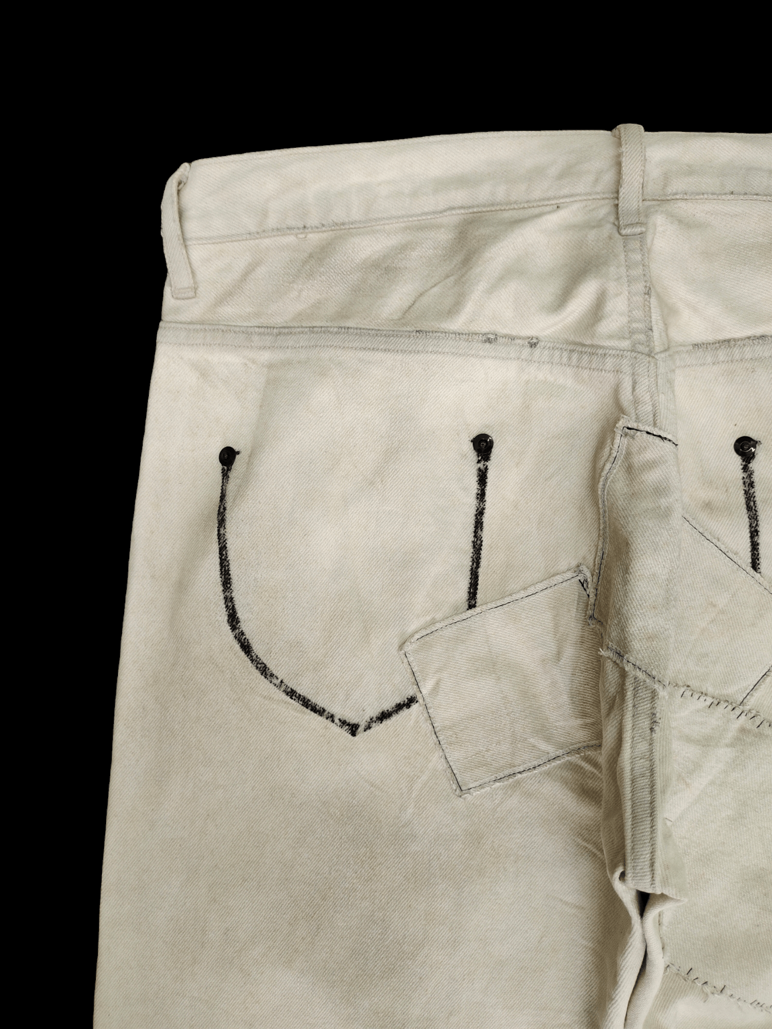 If Six Was Nine Seditionaries Jeans Rna Dirty Wash Punk Gothic Streetwear Size US 31 - 16 Thumbnail