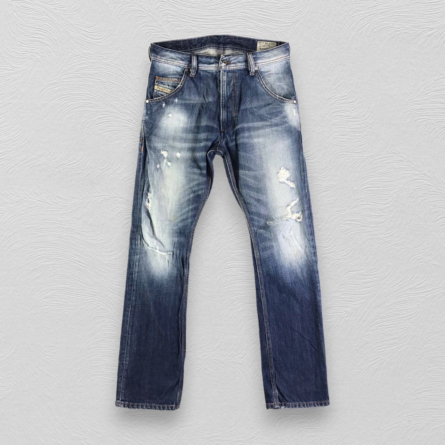Diesel Diesel Krooley Jeans Ripped Denim KJ2824 Size US 28 / EU 44 - 1 Thumbnail