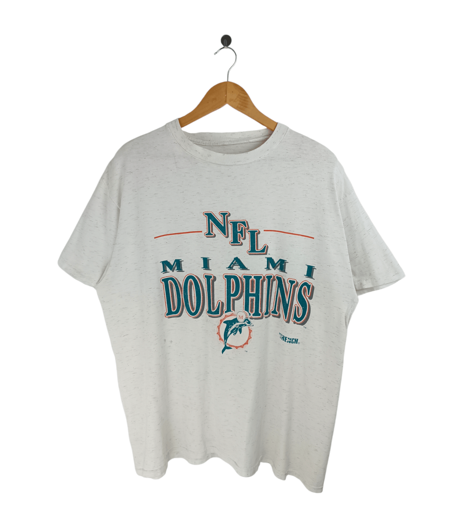 NFL VINTAGE 90'S MIAMI DOLPHINS NFL CLASSIC LOGO TEE VERY RARE Size US XL / EU 56 / 4 - 1 Thumbnail