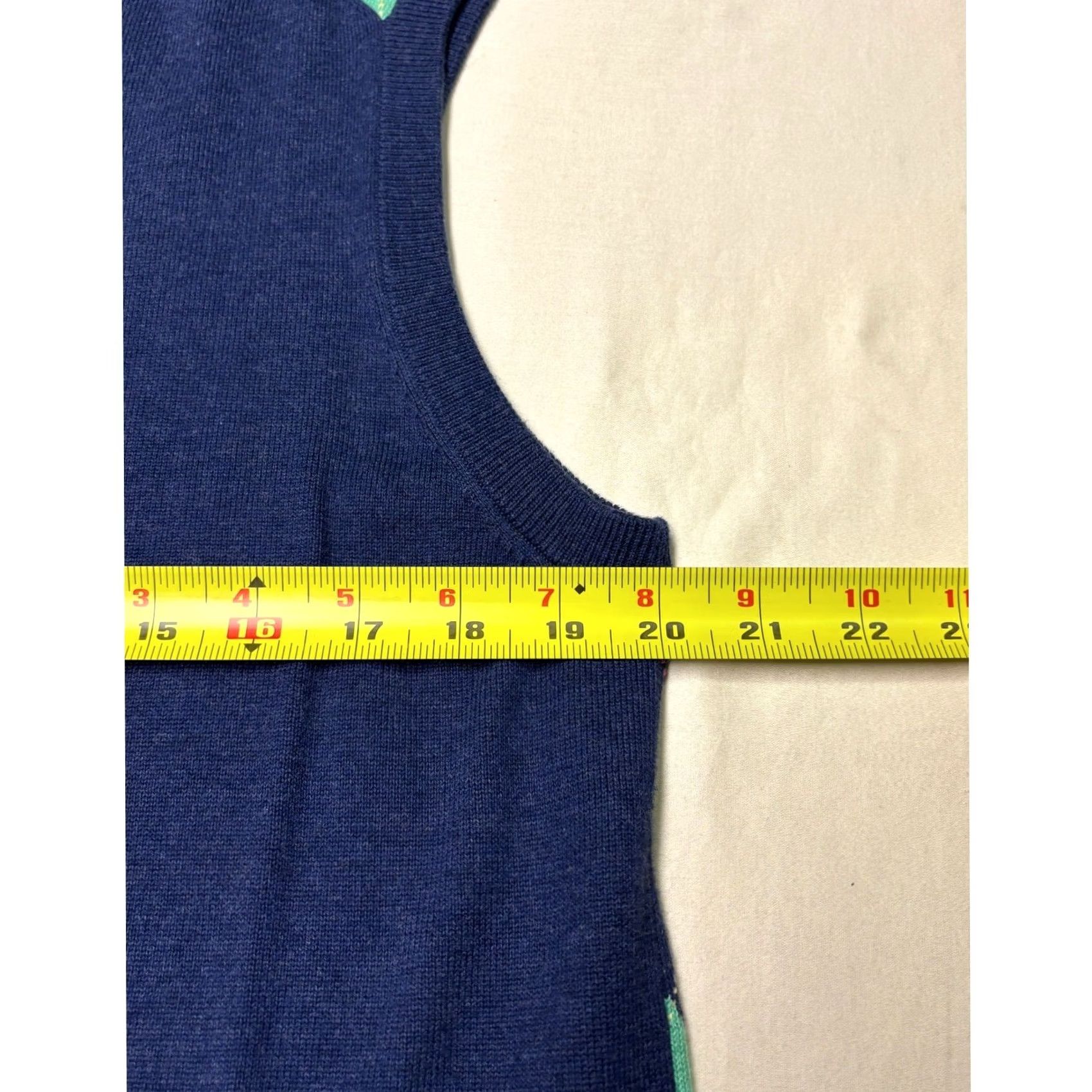 Brooks Brothers VINTAGE Brooks Brothers 346 Mens Argyle Sweater Vest Supima Cotton Navy Blue Green M Size US M / EU 48-50 / 2 - 5 Thumbnail