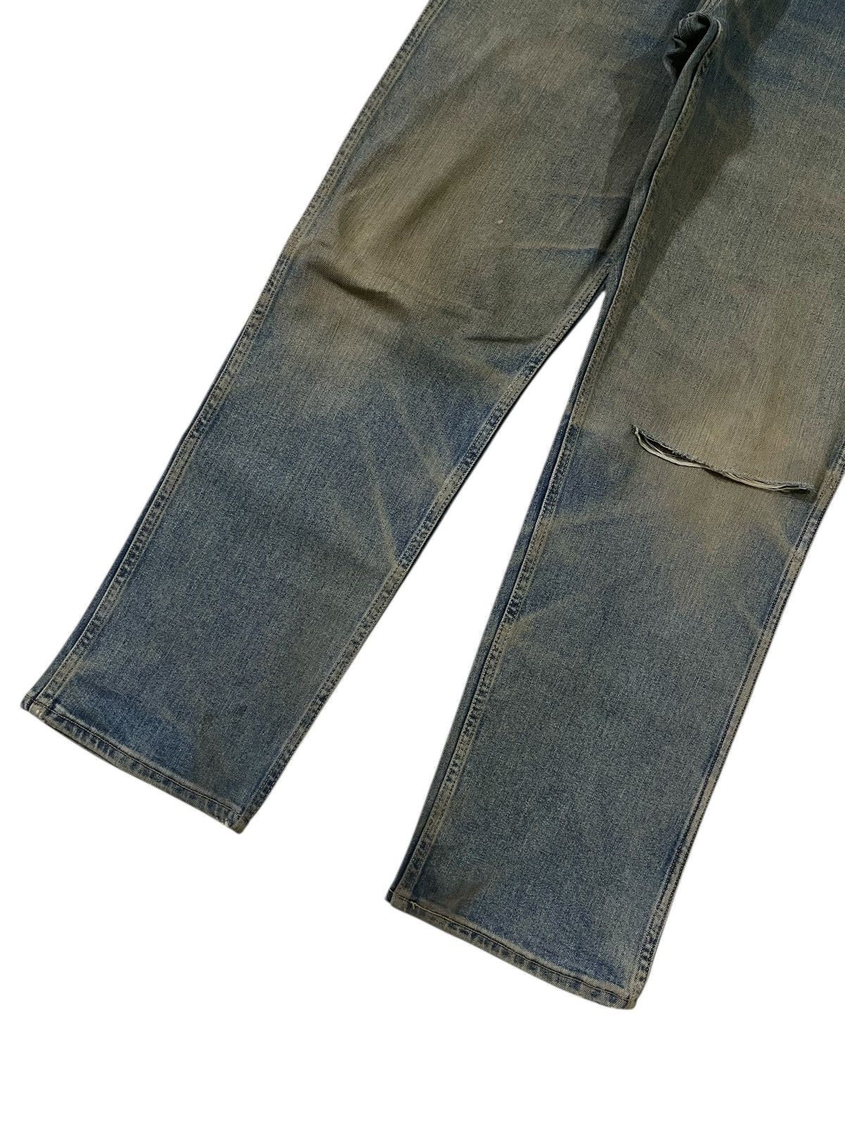 Levi's 00s Levi’s 505 Mud Rust Distressed Straight Fit Jeans Size US 33 - 3 Thumbnail