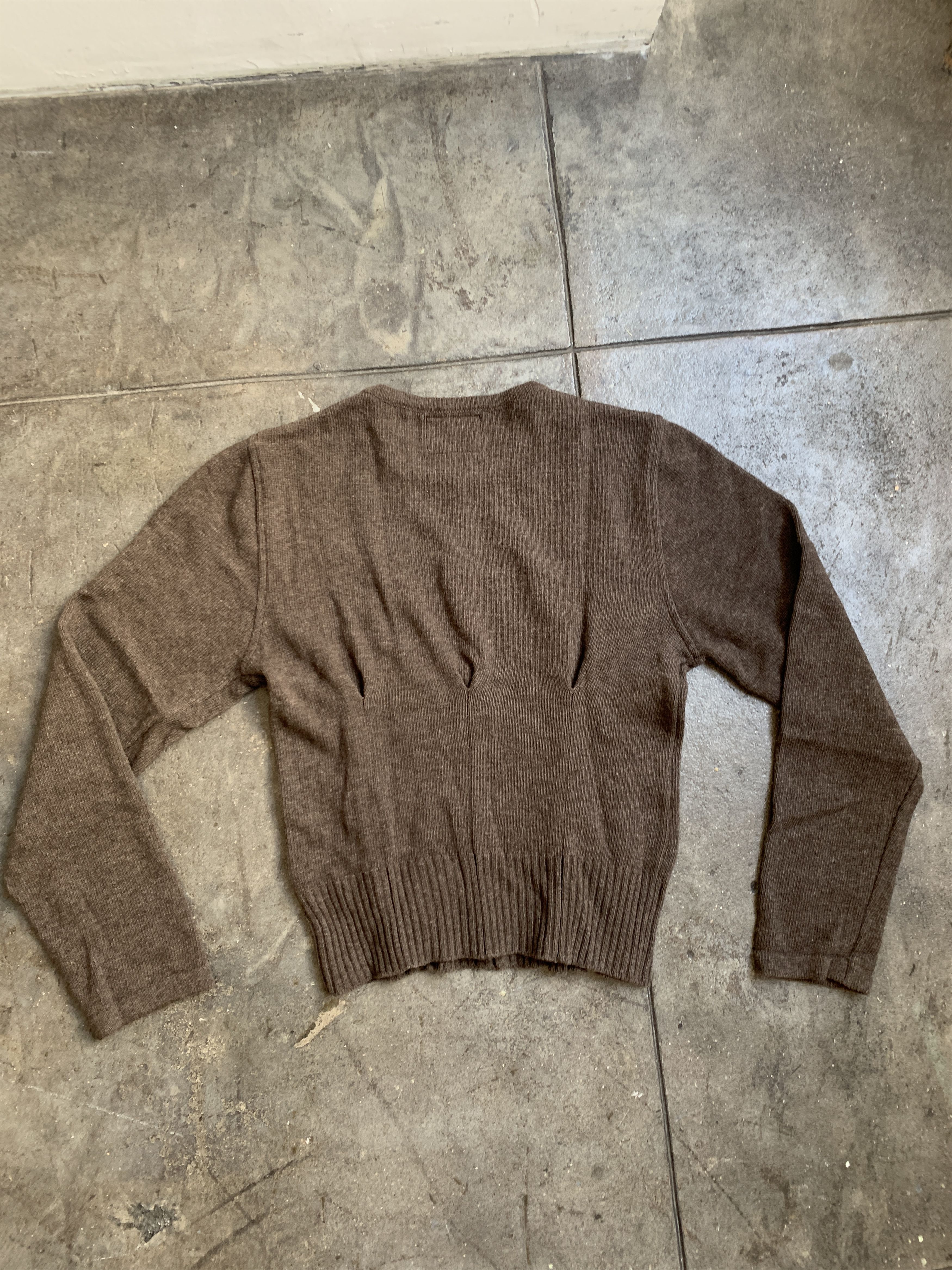 Vivienne Westwood Sinched Wool Sweater from early 2000's Size US M / EU 48-50 / 2 - 2 Thumbnail