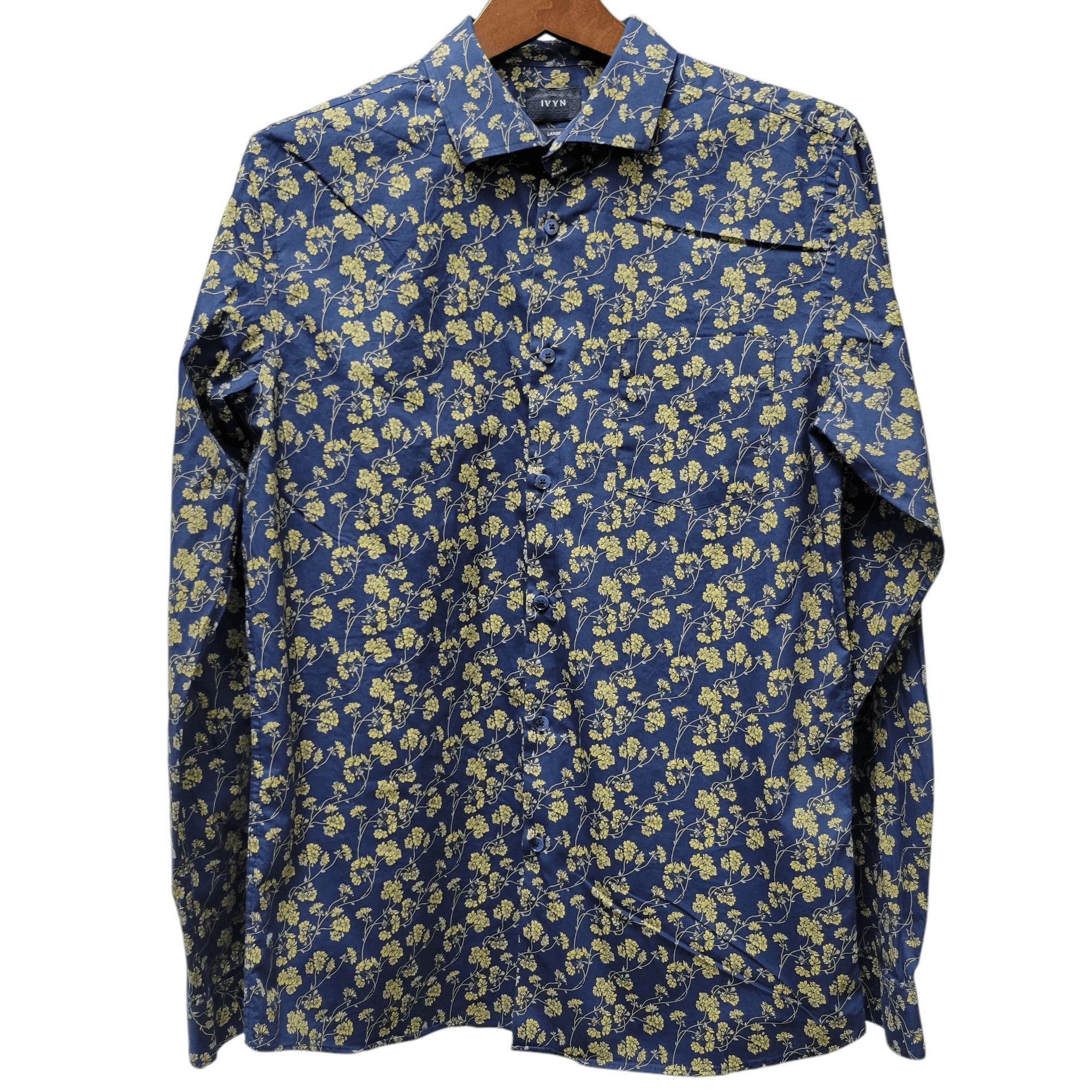 Other IVYN Slim-Fit Long-Sleeves Floral Shirt Men's Size Large Size US L / EU 52-54 / 3 - 1 Thumbnail