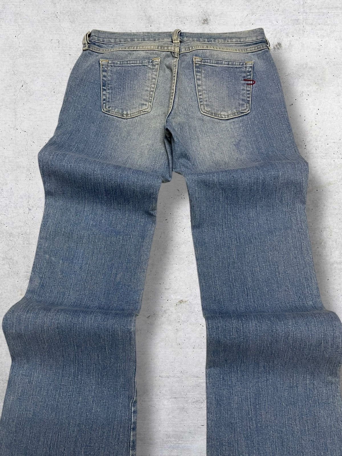 Diesel VINTAGE DIESEL INDUSTRY DESIGNER 90S BLUEWASHED FLARE DENIM Size US 28 / EU 44 - 12 Thumbnail