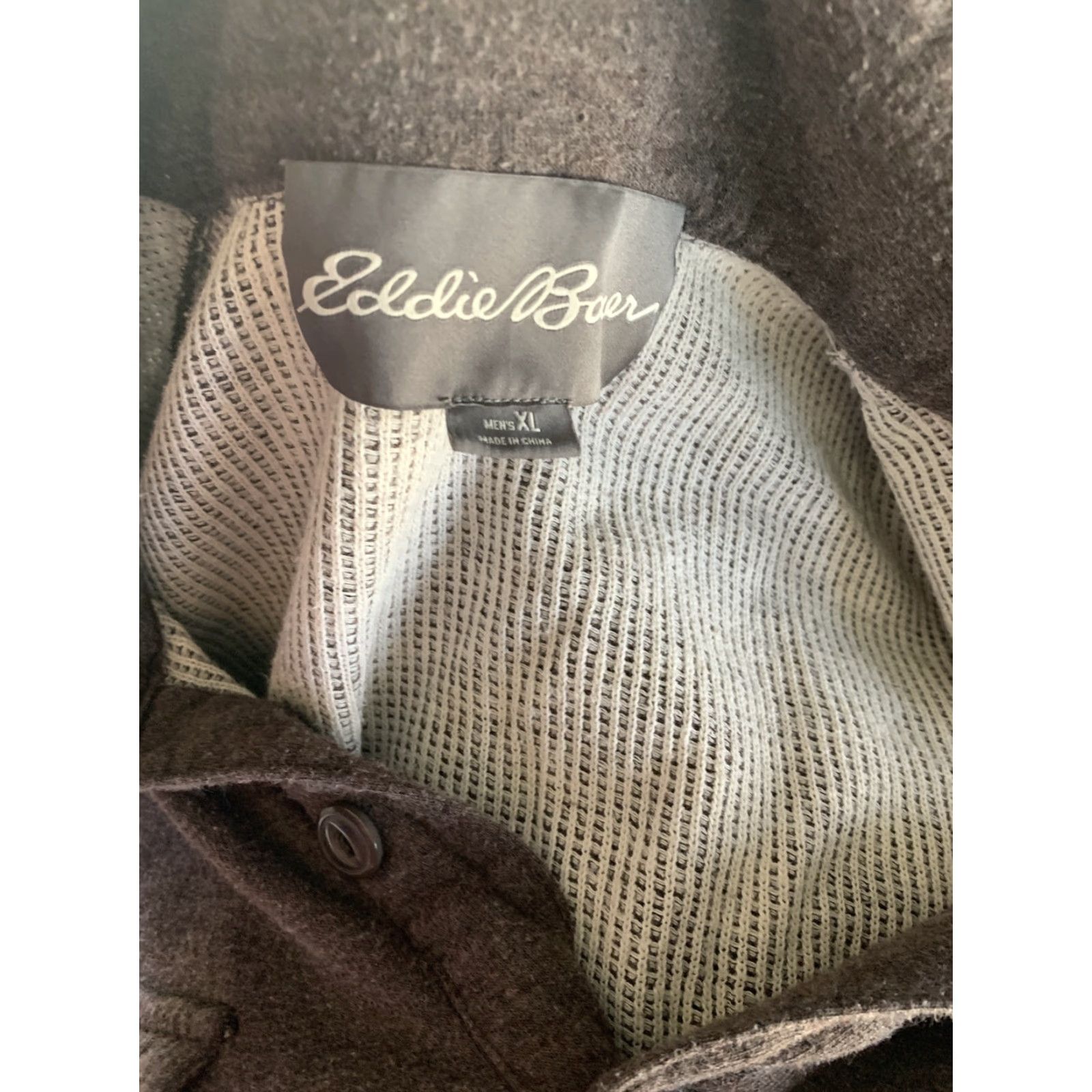 Eddie Bauer Eddie Bauer Men’s XL Brown 1/4 Button Up Sweater Sweatshirt Winter #2373 Shirt Pullover Knitted Knit Long Sleeve Collared Regular Mens Size US XL / EU 56 / 4 - 6 Thumbnail