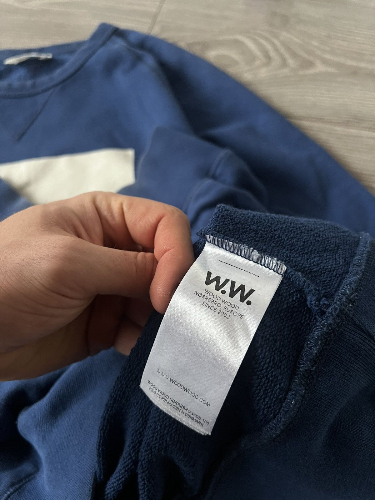 Wood Wood ‼️Archival Box Logo Wood Wood W.W. sekret Pocket Sweatshirt‼️ Size US L / EU 52-54 / 3 - 15 Thumbnail