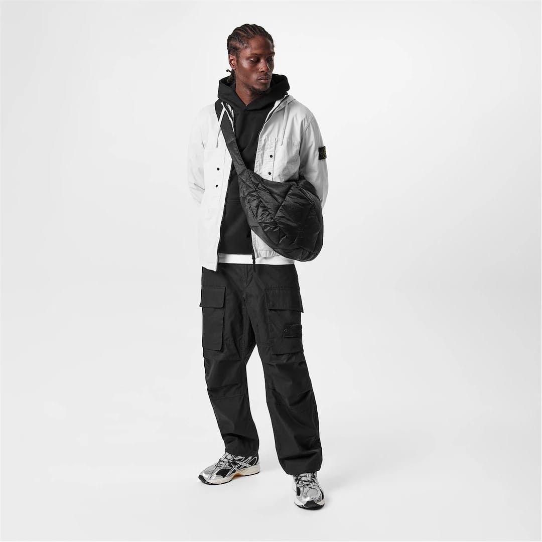 Stone Island o1g2r1mq0526 Twill Stretch-TC Hooded Jacket in White Size US XXL / EU 58 / 5 - 6 Thumbnail