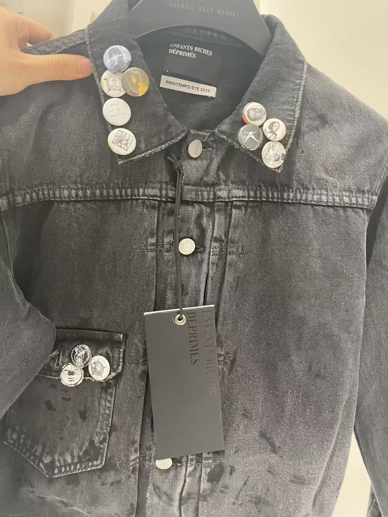 Enfants Riches Deprimes Enfants Riches Déprimés Type Vll Pin Assemblage Denim Jacket Size US L / EU 52-54 / 3 - 4 Thumbnail