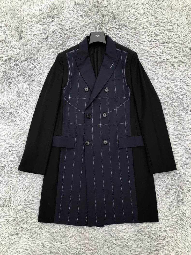 Dior Dior 18ss Stitching Stapler Wool Coat 2501-Nextarrow Size US M / EU 48-50 / 2 - 1 Thumbnail