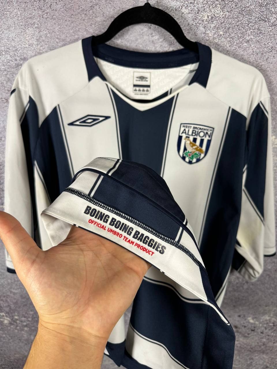 Umbro × Vintage Vintage West Bromwich Albion 2008/09 Umbro Soccer Jersey Size US XXL / EU 58 / 5 - 10 Thumbnail
