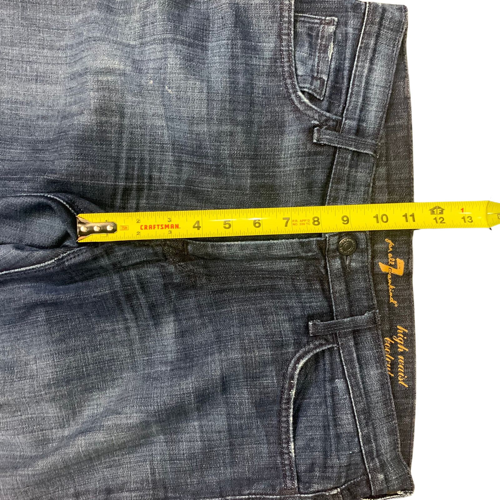 7 For All Mankind 7 For All Mankind Dark Wash High Waist Bootcut Jeans Size 31" - 5 Thumbnail