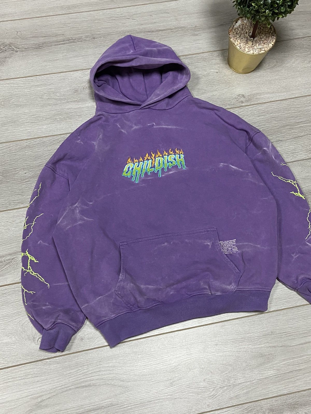 Vintage Childish Robs Motors car 90s Purple Hoodie Big Logo Racing Size US S / EU 44-46 / 1 - 3 Thumbnail