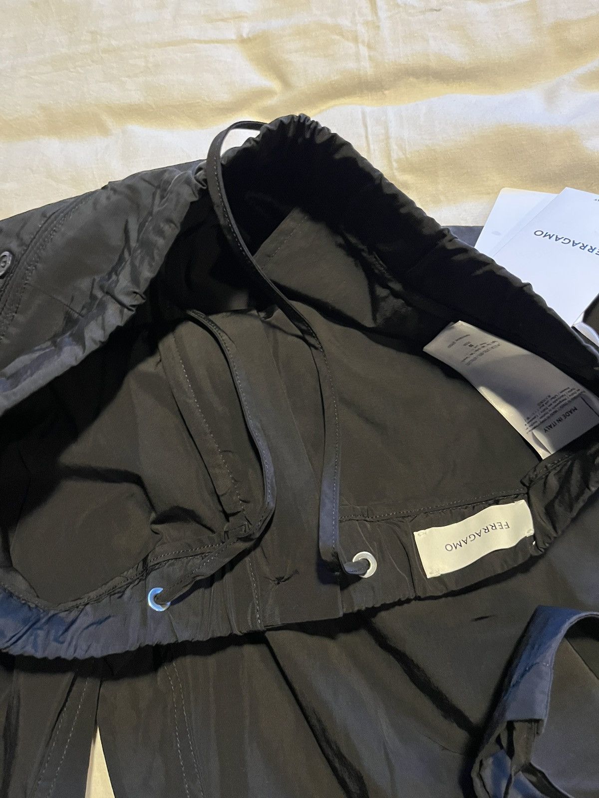 Salvatore Ferragamo Ferragamo nylon wide leg pants. Size US 34 / EU 50 - 8 Thumbnail