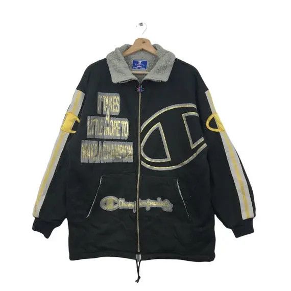 Champion Vtg CHAMPION PRODUCTS USA Fleece Jacket Windbreaker Reverse Size US L / EU 52-54 / 3 - 1 Thumbnail