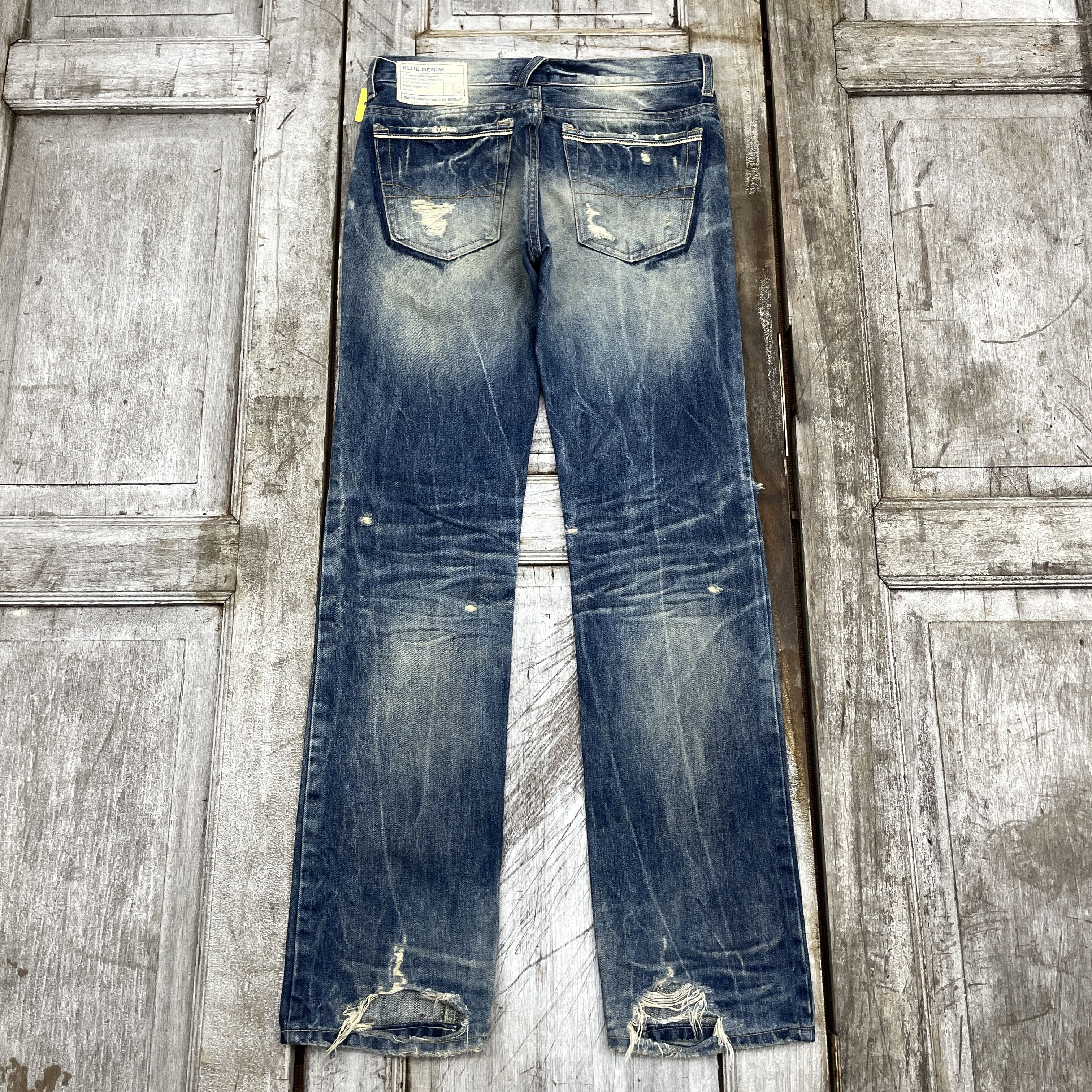 Japanese Brand × Vintage Vintage Nikisix Blue Denim Distressed Jeans - WC308 Size US 30 / EU 46 - 2 Thumbnail