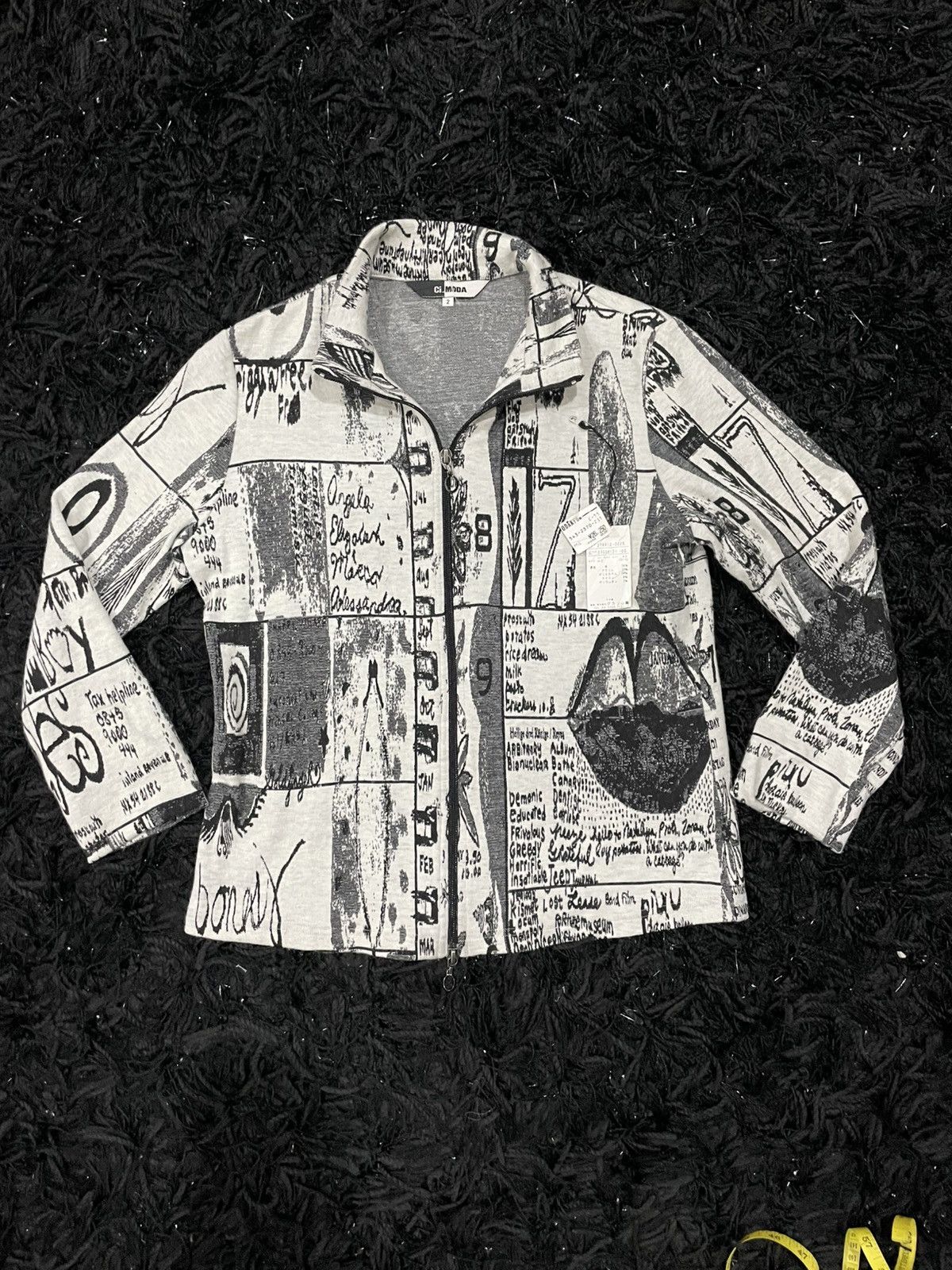 Japanese Brand CI MODA Japanese designer Pop Art Abstract Punk style sz 2 Size US S / EU 44-46 / 1 - 1 Thumbnail