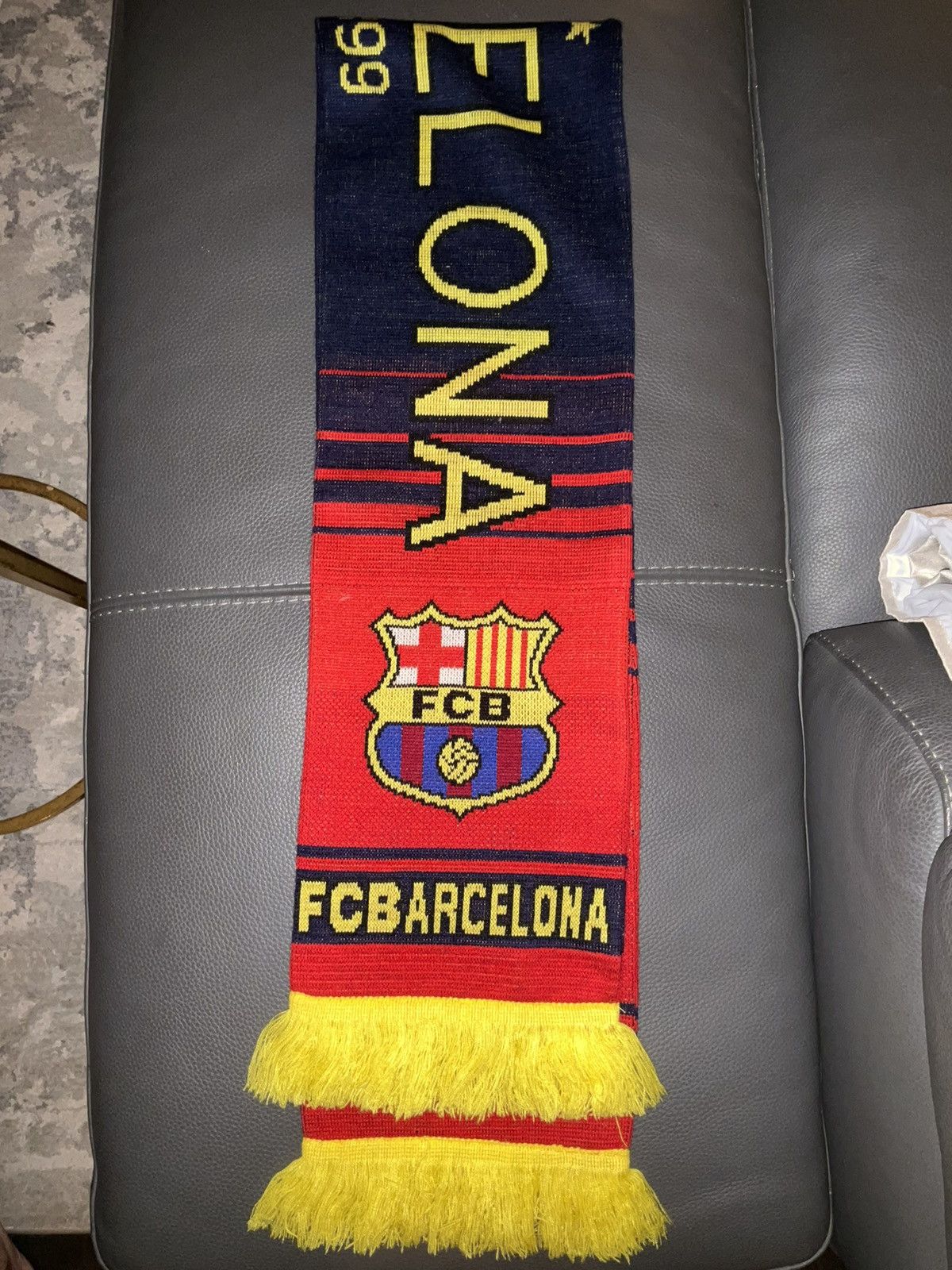 Vintage FC Barcelona Scarf Size ONE SIZE - 2 Thumbnail