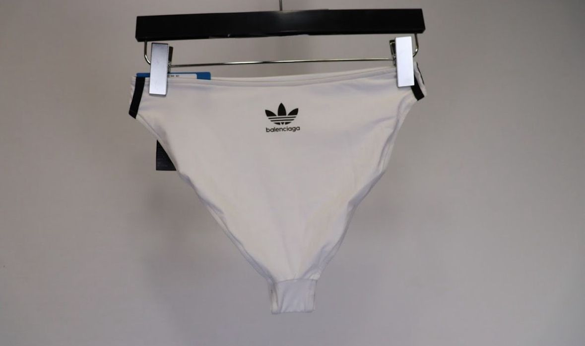 Adidas × Balenciaga o1w1db10824 Size: S / Swim Briefs in White/Black Size ONE SIZE - 1 Thumbnail
