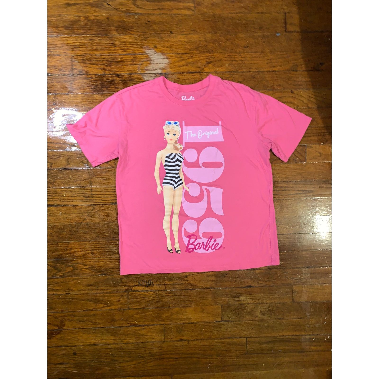 Other Barbie Graphic T Shirt Pink Vintage Doll Y2K Size L 11-13 Size L / US 10 / IT 46 - 2 Thumbnail