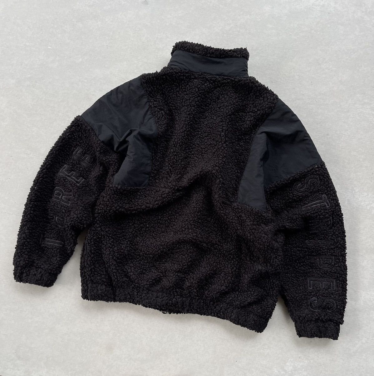 Adidas × Alexander Wang Adidas Three Strip Logo Women's Sherpa Jacket Size M / US 6-8 / IT 42-44 - 9 Thumbnail