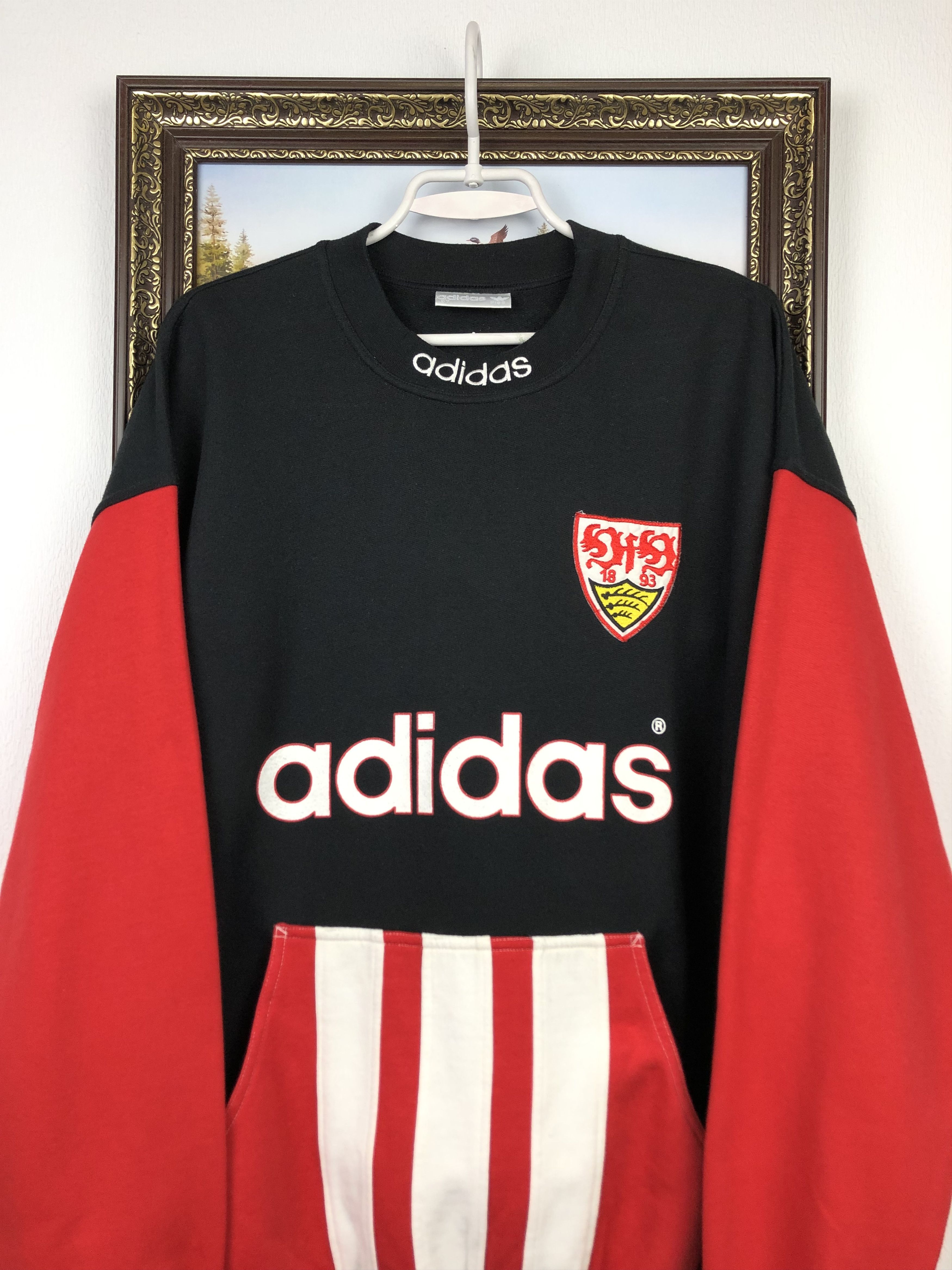 Adidas Vintage Adidas Stuttgart Football Sweatshirt Soccer Jacket Size US L / EU 52-54 / 3 - 2 Thumbnail