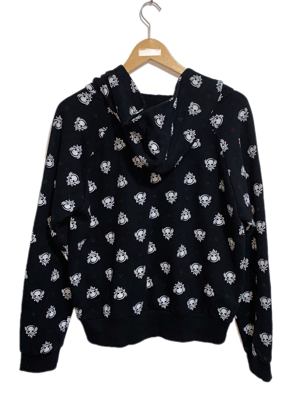 Japanese Brand Vintage Y2K PUNK HOODIES SKULL PRINT Size US M / EU 48-50 / 2 - 2 Thumbnail
