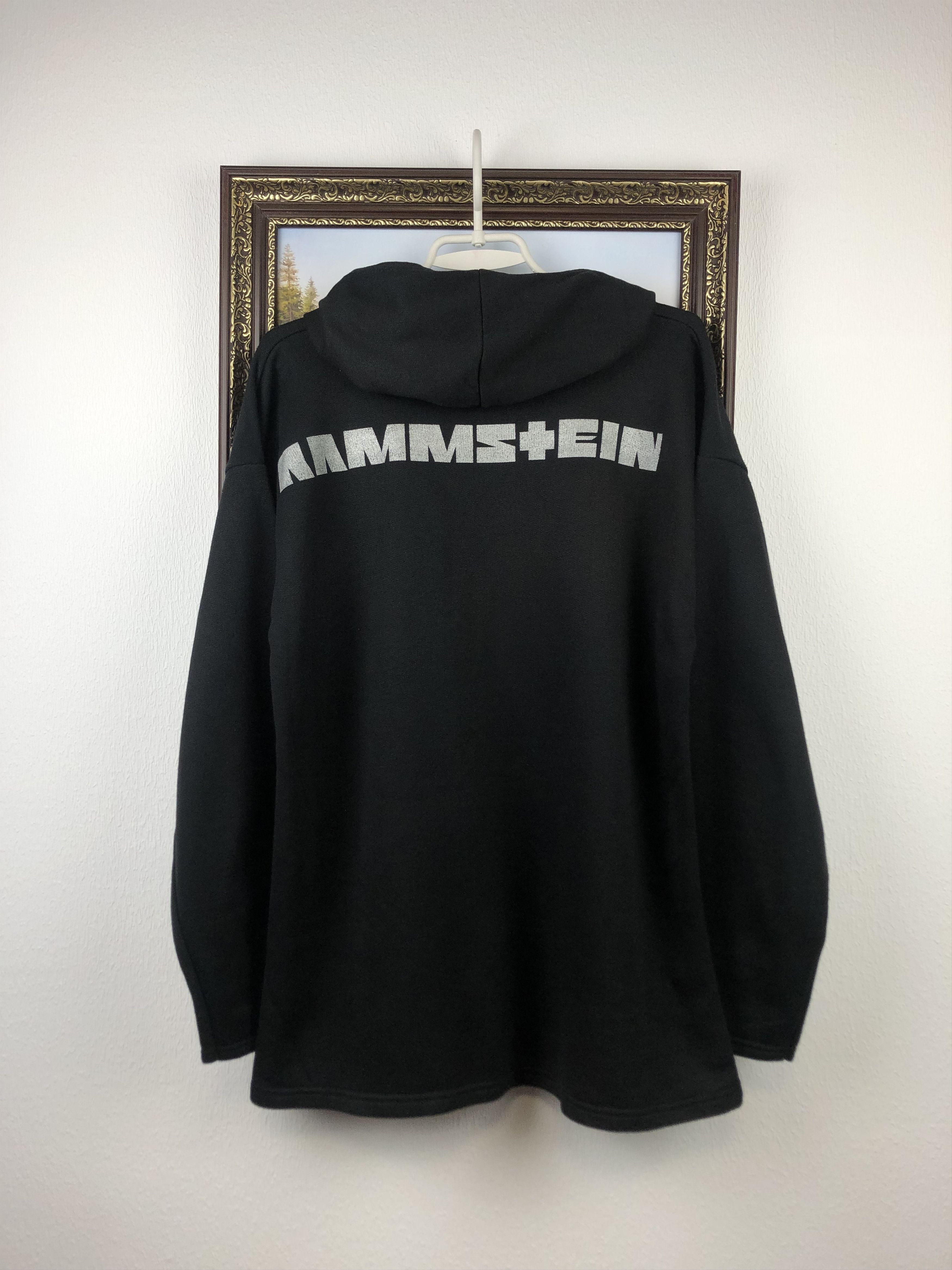 Band Tees × Vintage Vintage Rammstein Hoodie Sweatshirt Over Pring Big Logo Size US L / EU 52-54 / 3 - 8 Thumbnail