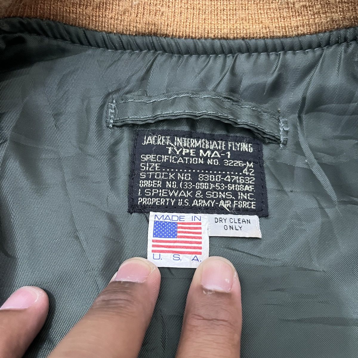 I. Spiewak And Sons Sunfaded Ma-1 Fly Jacket Reversible ifsixwasnine Lgb Size US M / EU 48-50 / 2 - 15 Thumbnail