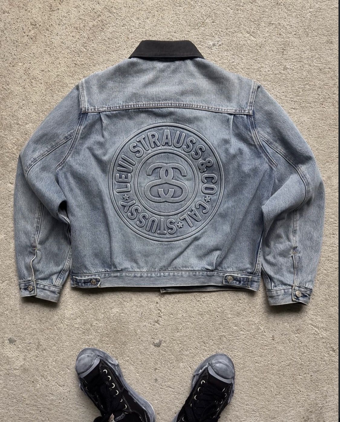 Levi's × Stussy Stussy x Levis Trucker Jacket XXL | Grailed