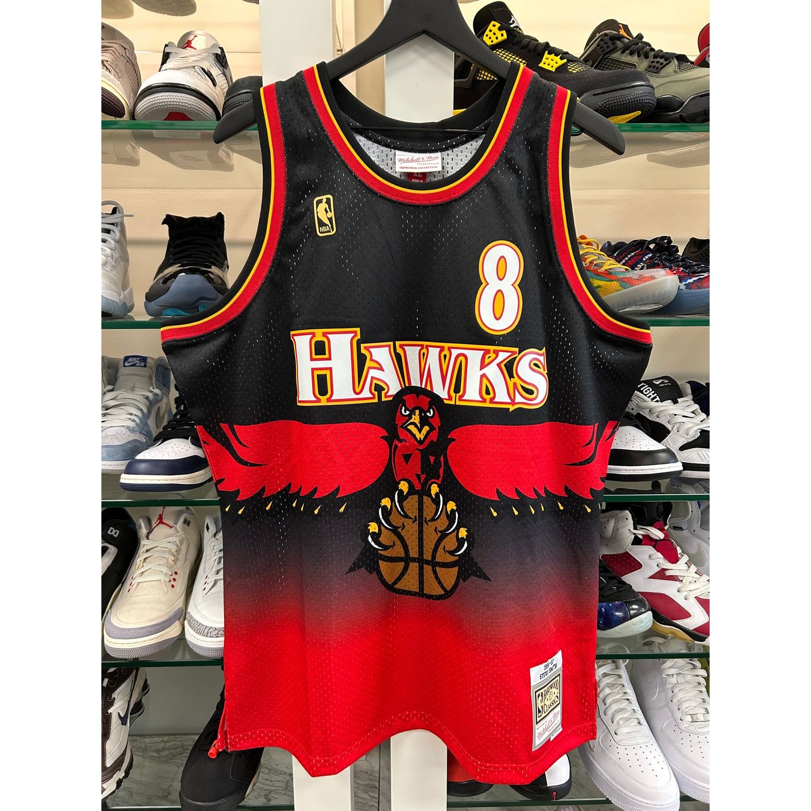 Mitchell & Ness Steve Smith Atlanta Hawks 1996-97 Hardwood Classics Jersey Size US XL / EU 56 / 4 - 1 Thumbnail