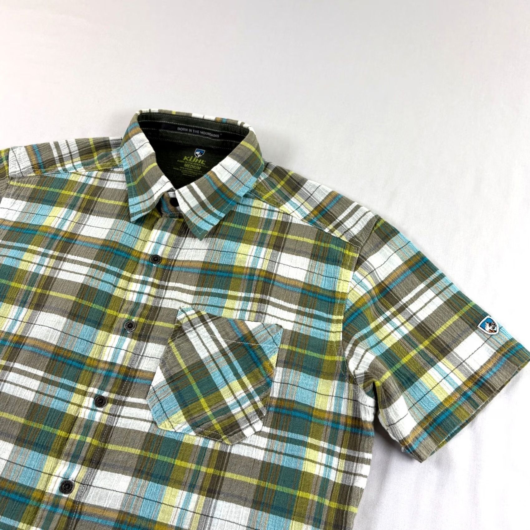 Vintage Kuhl Shirt Mens M Plaid Eluxur Button Up Organic Cotton Outdoor Hiking Camp Shirt Mens M Plaid Eluxur Button-Up Cotton Outdoor Camp Size US M / EU 48-50 / 2 - 2 Thumbnail