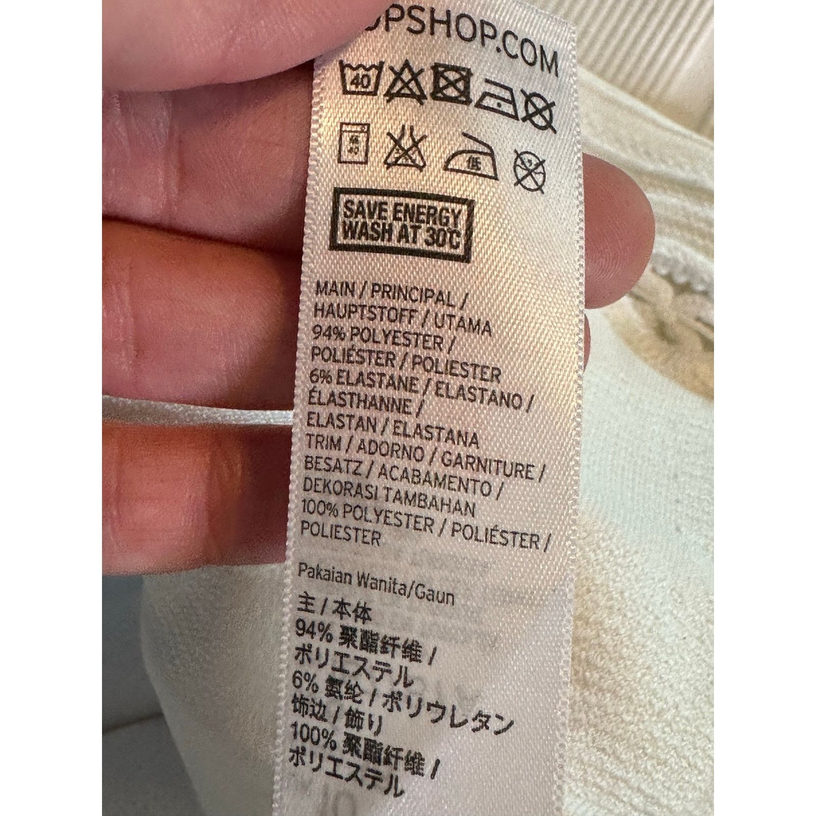 Topshop TOPSHOP white bandage skater mini dress size 6 Size M / US 6-8 / IT 42-44 - 4 Thumbnail