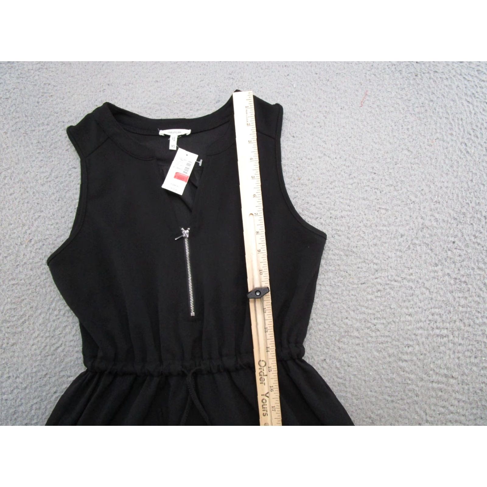 Vintage Maurices Women's Sleeveless Pullover Black Dress XS Casual Dress Halter Neckline Midi Sheath Black Womens XS Size XS / US 0-2 / IT 36-38 - 7 Thumbnail