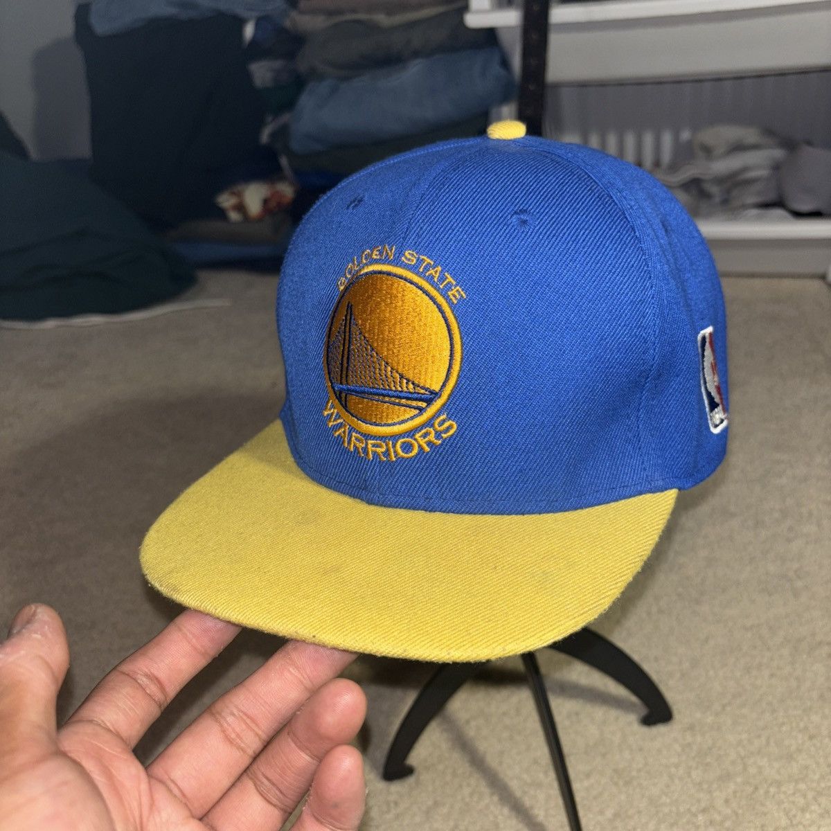 Mitchell & Ness Golden State Warriors Mitchell & Ness Snapback Hat NBA Size ONE SIZE - 1 Thumbnail