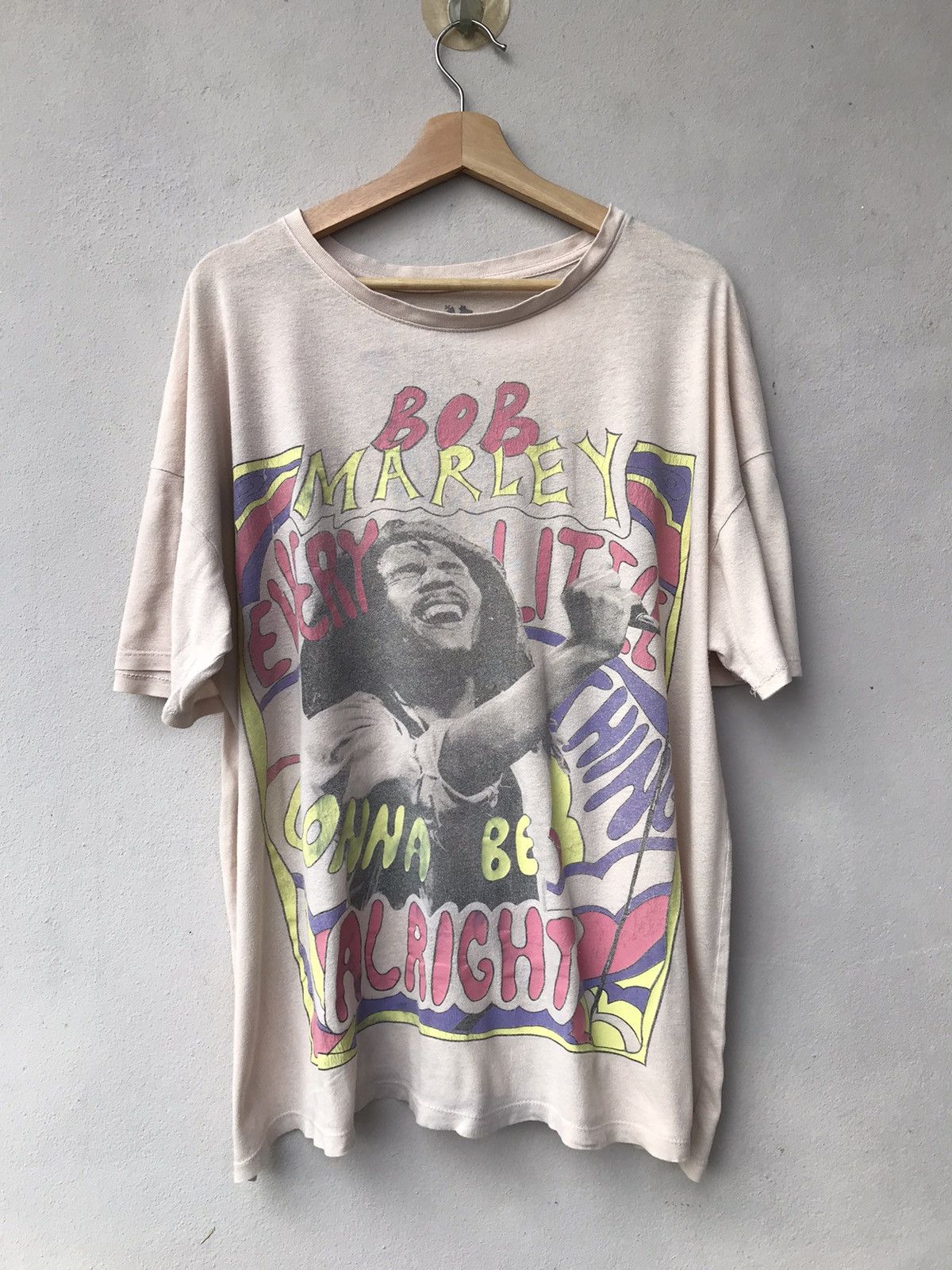 Band Tees Bob Marley Gonna Be Alright Distressed Tee Size US XXL / EU 58 / 5 - 1 Thumbnail