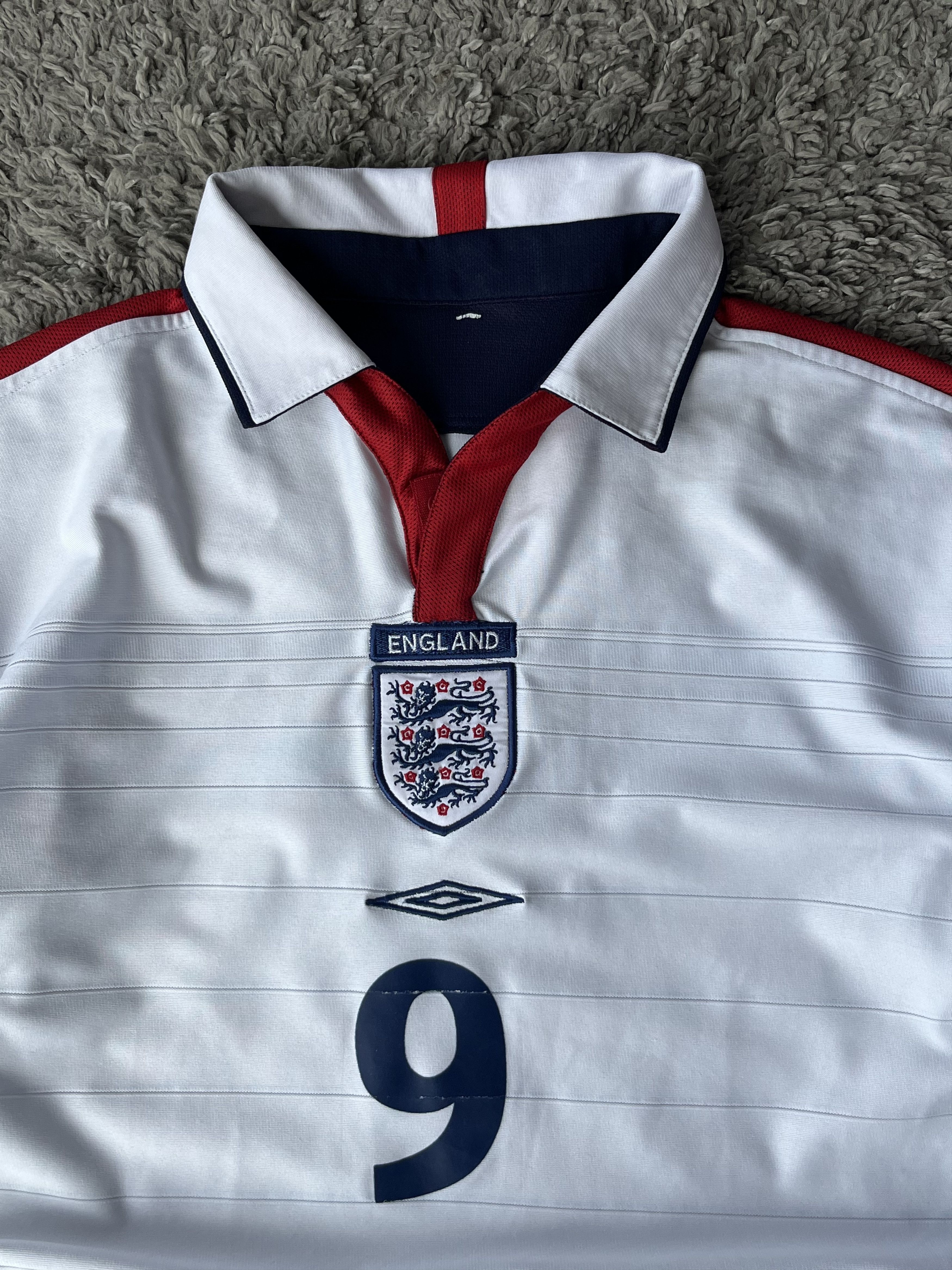 Umbro UMBRO ENGLAND Home Football Jersey 2003/04 ROONEY “9” Size US M / EU 48-50 / 2 - 7 Thumbnail