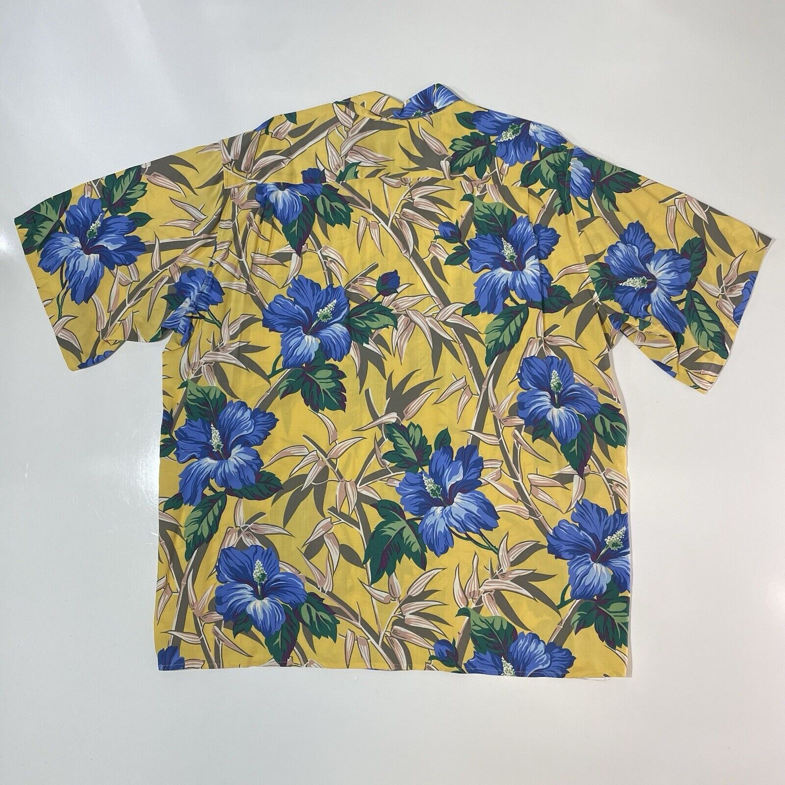 Reyn Spooner VTG Reyn Spooner Men’s Hawaiian Camp Shirt Yellow Blue XL Size US XL / EU 56 / 4 - 6 Thumbnail