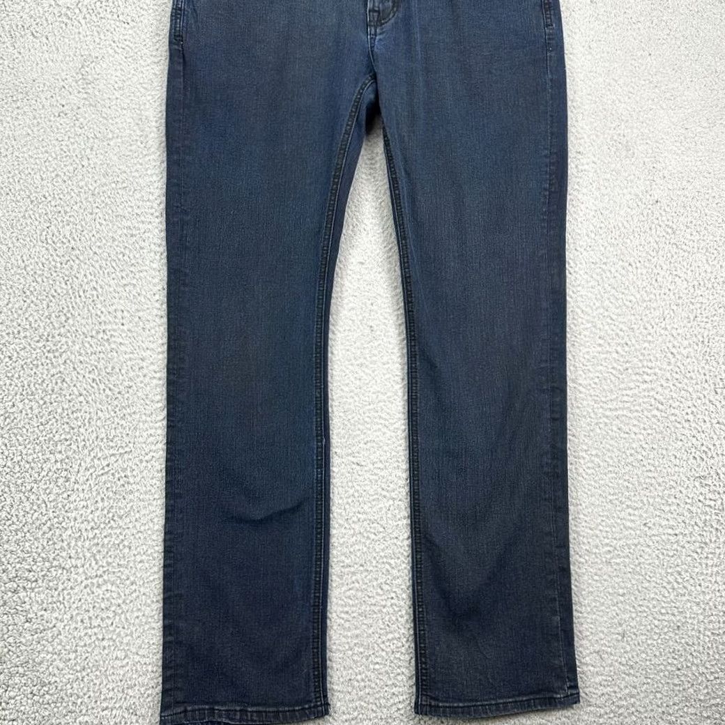Buffalo David Bitton Buffalo David Bitton Evan-X Slim Straight Jeans Mens 32X32 Blue Dark Wash Denim Size US 32 / EU 48 - 7 Thumbnail